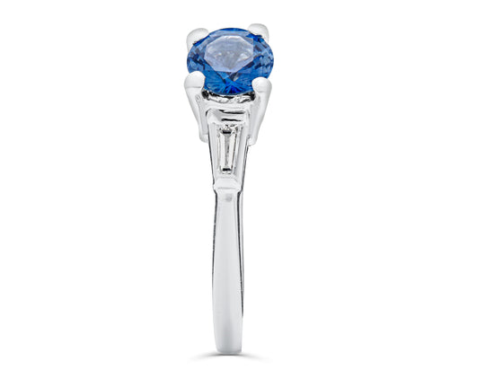 Petite Sapphire platinum Ring