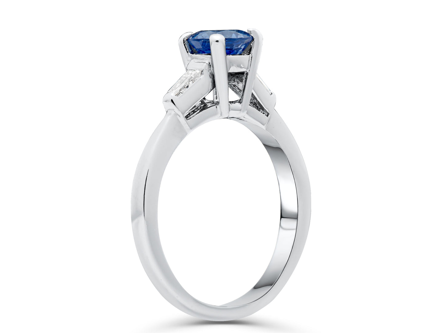 Petite Sapphire platinum Ring