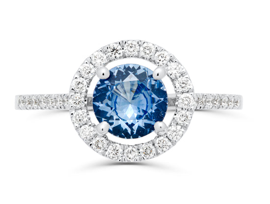 Sapphire White Gold Cocktail Ring