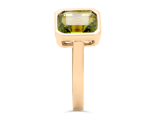 Tourmaline Emerald Cut Royal Ring