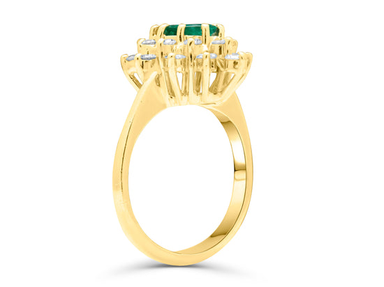 Emerald Pear Cut Royalty Ring (needs diamond weight)