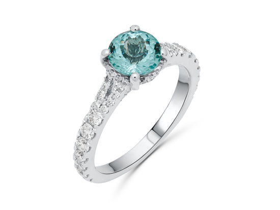 Tourmaline Lush White Gold Ring