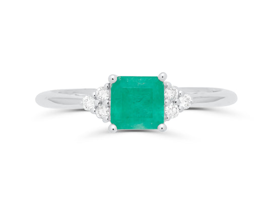 Emerald Petite Princess Ring 3.0